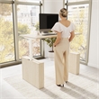 Stratus 60W X 30D Adjustable Standing Desk in Natural Elm Engineered Wood