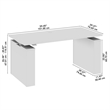 Stratus 60W X 30D Adjustable Standing Desk in Natural Elm Engineered Wood