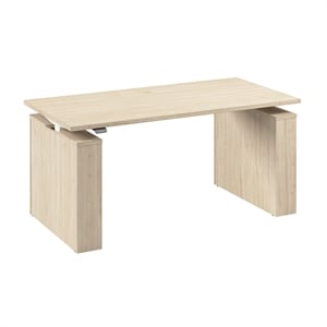 Stratus 60W X 30D Adjustable Standing Desk in Natural Elm Engineered Wood