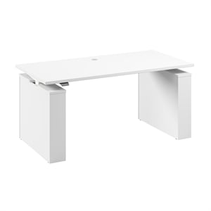 Stratus 60W x 30D Adjustable Standing Desk in White - Engineered Wood