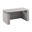 Stratus 60W Standing Desk with Modesty Panel in Platinum Gray - Engineered Wood
