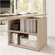 Stratus 60W x 30D Standing Desk with Bookcase in Natural Elm - Engineered Wood
