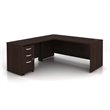 Bush Business Furniture Series C 3-Piece L-Shape Computer Desk in Mocha Cherry