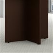 Bush Business Furniture Round Conference Table with Wood Base in Mocha Cherry