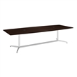 Bush Business Furniture 120W Boat Shaped Conference Table in Cherry