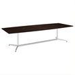 Bush Business Furniture 120W Boat Shaped Conference Table in Cherry