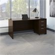 Series C 66W x 30D Office Desk with Drawers in Mocha Cherry - Engineered Wood