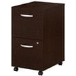 Series C 2 Drawer Mobile File Cabinet in Mocha Cherry - Engineered Wood