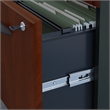 Series A 84W x 84D Corner Desk with Mobile File Cabinet in Cherry