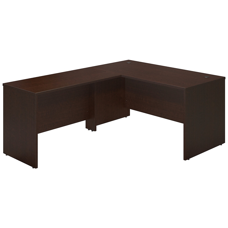 Series C Elite 60W Desk Shell with 48W Return in Mocha Cherry - Engineered Wood