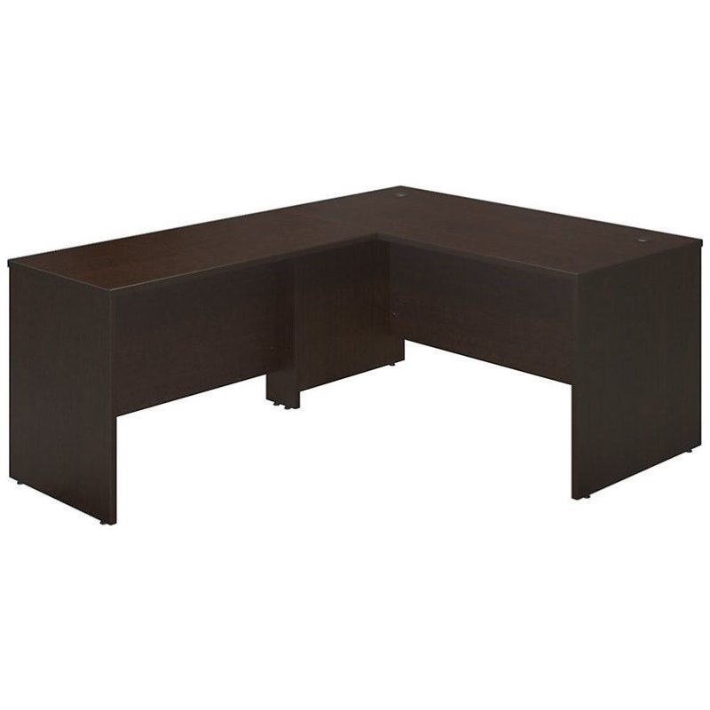 Series C Elite 60W Desk Shell with 48W Return in Mocha Cherry - Engineered Wood