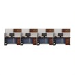 Bush Business Furniture Office-in-an-Hour 4 Desk Workstation in Hansen Cherry