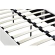 Upholstered Faux Leather Twin Bed in White