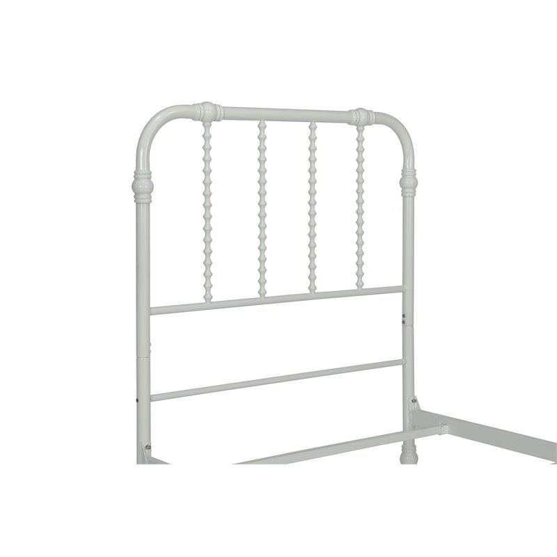 DHP Jenny Lind Metal Twin Bed in White