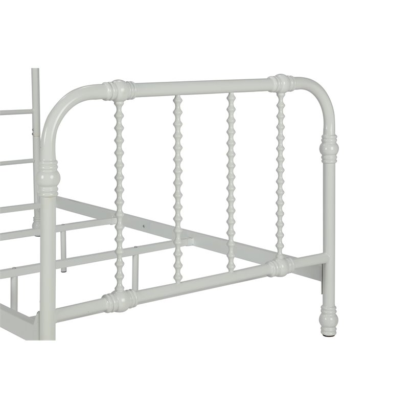 DHP Jenny Lind Metal Twin Bed in White