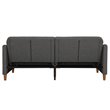 DHP Jasper Coil Linen Sleeper Sofa in Gray