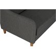 DHP Jasper Coil Linen Sleeper Sofa in Gray