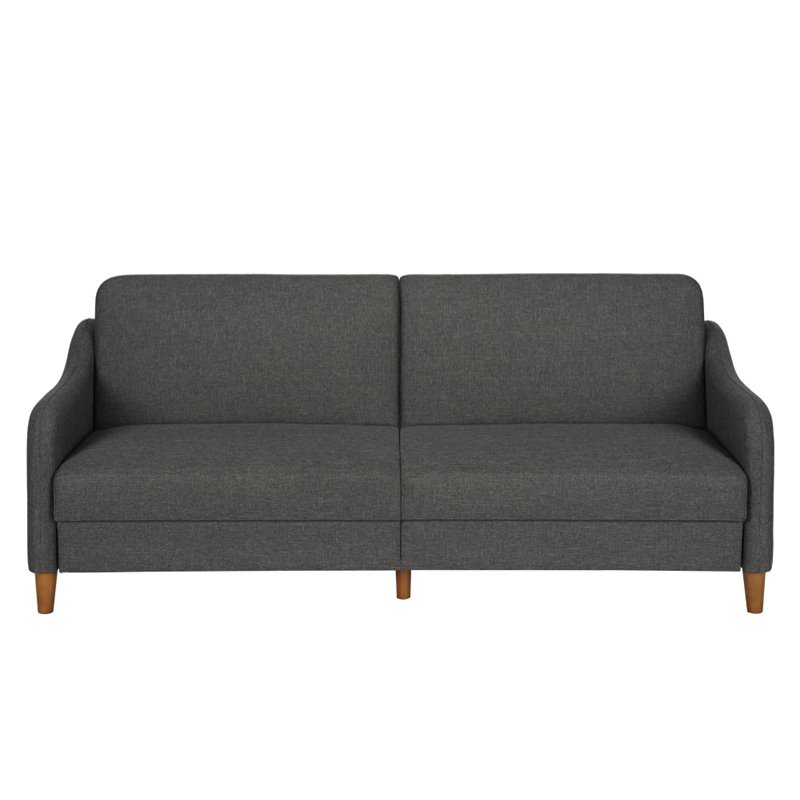 DHP Jasper Coil Linen Sleeper Sofa in Gray