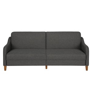 DHP Jasper Coil Linen Sleeper Sofa in Gray