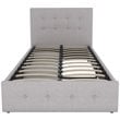 DHP Rose Tufted Twin Storage Panel Bed in Gray