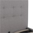 DHP Rose Tufted Twin Storage Panel Bed in Gray