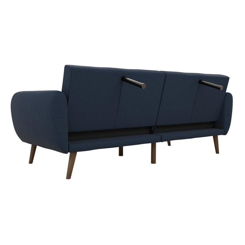 Novogratz Brittany Sleeper Sofa in Navy Blue