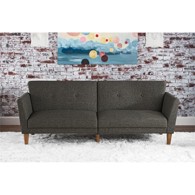 Novogratz Regal Sleeper Sofa in Gray