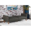 Novogratz Regal Sleeper Sofa in Gray