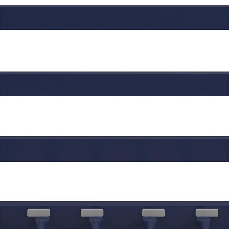 DHP Mabel Full Over Full Metal Bunk Bed in Blue