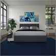 DHP Ryan Tufted Full Storage Platform Bed in Blue