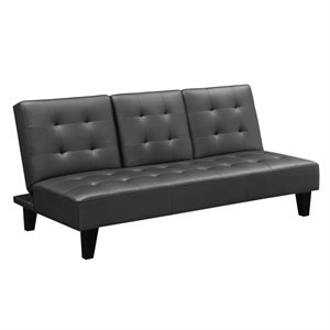 DHP Madison CupHolder Futon  in Black