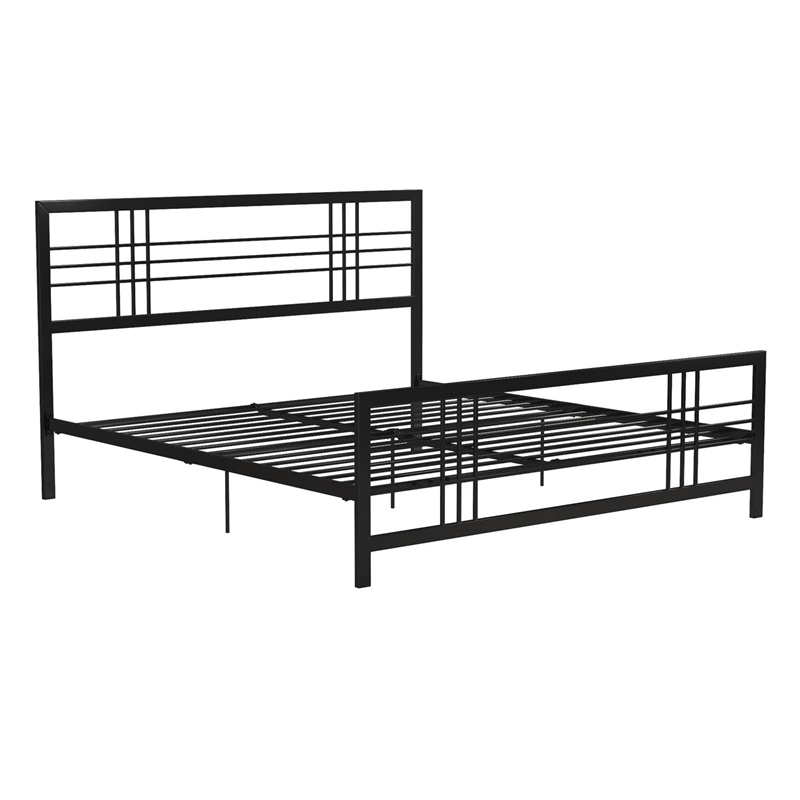 DHP Bianca Metal Bed in Black in King