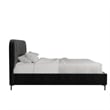 DHP Camilla Upholstered Queen Bed in Black Velvet