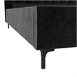 DHP Camilla Upholstered King Bed in Black Velvet