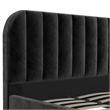 DHP Camilla Upholstered King Bed in Black Velvet