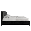 DHP Camilla Upholstered King Bed in Black Velvet