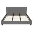 DHP Rose Upholstered King Bed in Gray