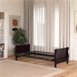 DHP Wood Futon Frame with Storage in Espresso