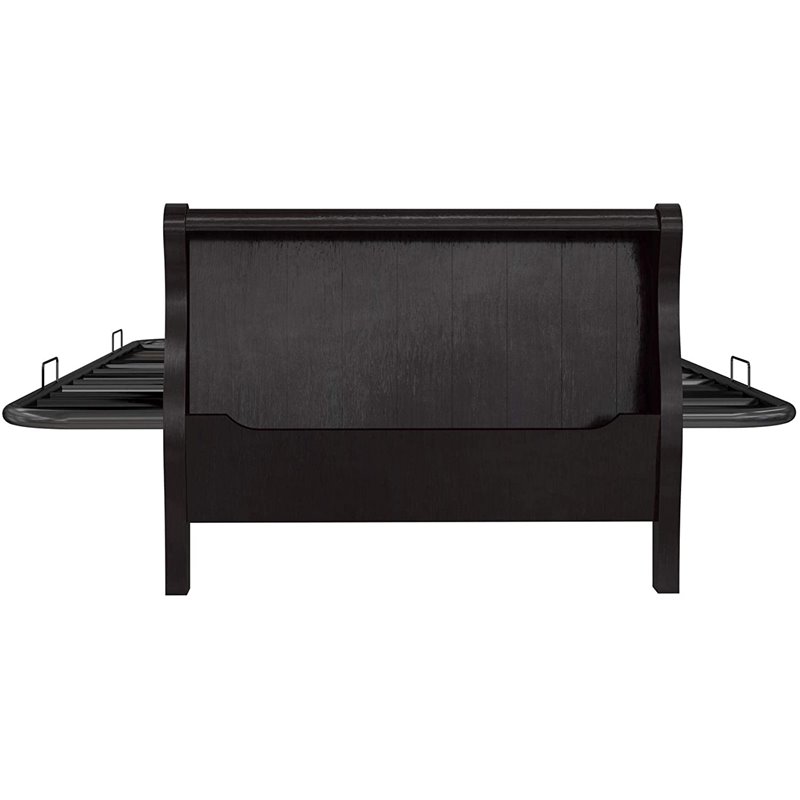 DHP Wood Futon Frame with Storage in Espresso