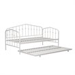 Novogratz Bushwick Metal Twin Daybed & Trundle in White