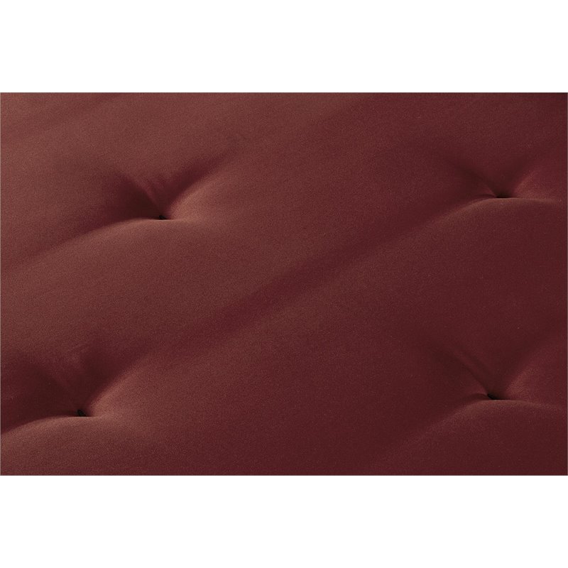 DHP Value 6 Inch Full Size Polyester Futon Mattress in Red