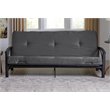 DHP Value 6 Inch Full Size Polyester Futon Mattress in Gray