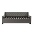 Novogratz Her Majesty Daybed and Trundle in Gray Linen