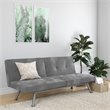 DHP Contempo Futon in Gray Charcoal