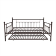 DHP Manila Metal Daybed and Trundle in Queen/Full Size Bronze