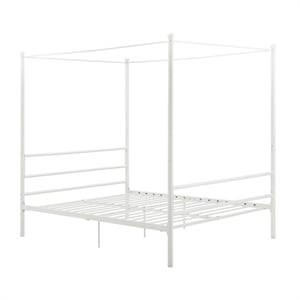 DHP Kora Queen Metal Canopy Bed in White