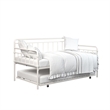 DHP Winston Metal Daybed/Trundle in Twin White