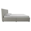Novogratz Brittany Upholstered Full Bed with Storage Drawers