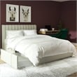 Novogratz Brittany Upholstered Full Bed with Storage Drawers