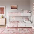 DHP Junior Small Space Twin-Full Bunk Bed in White